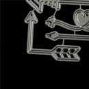 4Pcs Arrow Design Metal Cutting Dies For DIY Scrapbooking Album Paper CardJC+