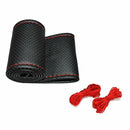New Universal braid on the steering wheel PU Leather car steering wheel cov V6A7