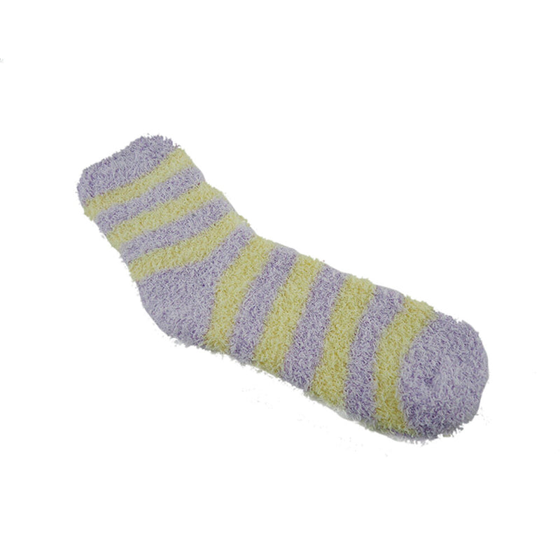 Women Girls Winter Bed Socks Solid Fluffy Warm SoLJ Thick Home Candy Color LJ
