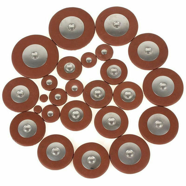 27pcs Saxophone Pads Sax Sheep Leather Pads Replacement for Soprano Saxopho