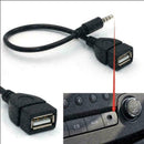 Audio AUX Jack 3.5 mm Male to USB 2.0 Type A Female Converter OTG Adapter C W9E1