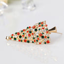 Christmas Tree Rhinestone Brooch Badge Lapel Pins Jacket Jewelry Gifts (A) A