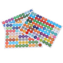 Colorful Paper Stickers Labels for Glass Essential Oil Bottles Cap Lid Label Gw