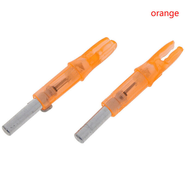 2Pcs Hunting Shooting Luminous Lighted Compound Bow LED Glowing Arrow Nock T â„–[