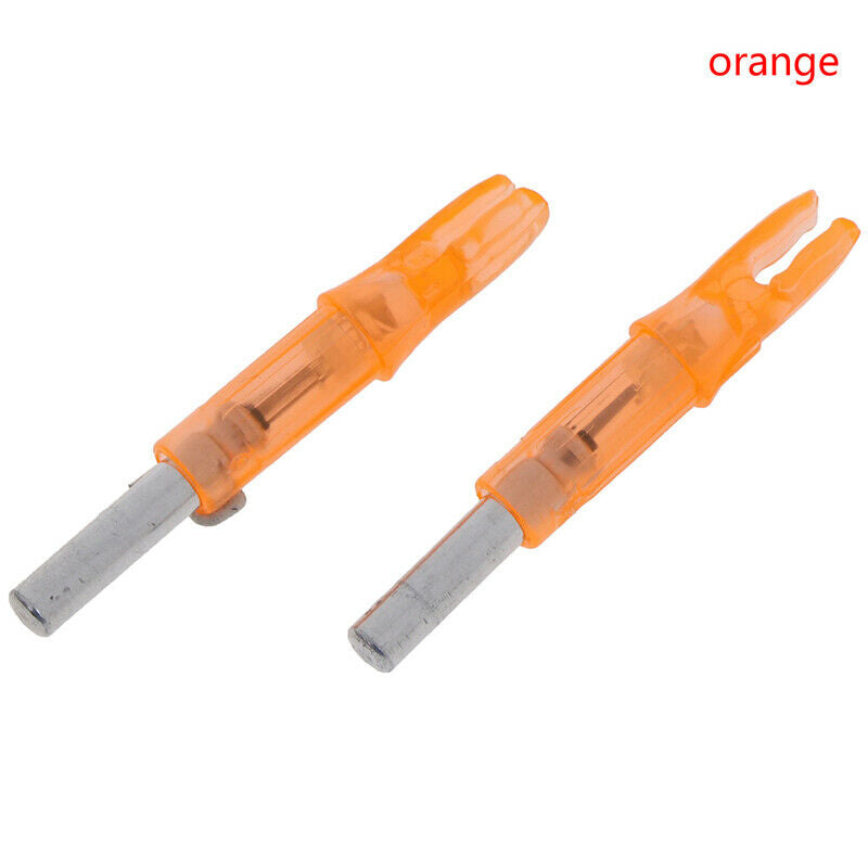 2Pcs Hunting Shooting Luminous Lighted Compound Bow LED Glowing Arrow Nock T â„–[