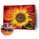 DIY Full Square Drill Embroidery Enthusiastic Sunflower 5D Diamond Painting