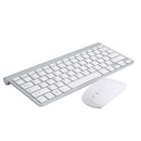 Ultra Thin Mini USB Wireless Keyboard Optical Mouse Kit Set For PC Desktop
