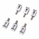 6 Pieces Electric Guitar Bridge Saddles Flat Set for Strat Tele Guitar Repl