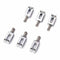 6 Pieces Electric Guitar Bridge Saddles Flat Set for Strat Tele Guitar Repl