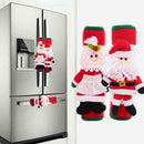 Christmas Refrigerator Handle Covers Cloth Santa Fridge Knob Hot Door T4X6