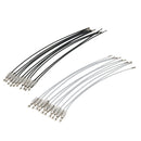 20x Wire Rope Key Ring Stainless Steel Wire Key Chain Pendant Loops Tool