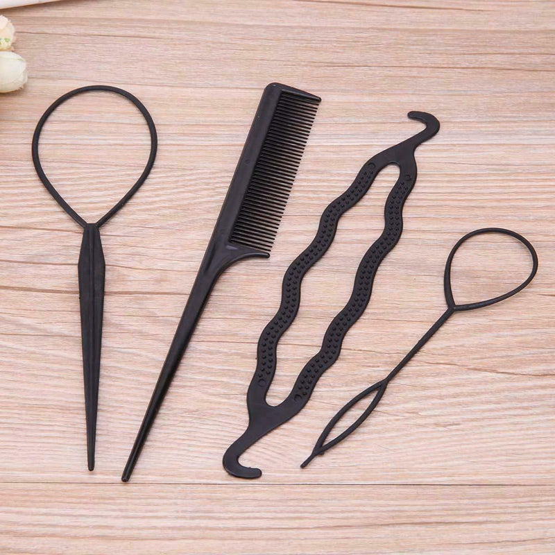 4pcs Hair Stick Styling Tools Set Pull Hair Pins Big Headwear Accessories