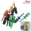 Multimeter Lead Wire Test Probe Hook Clip Set Grabbers Colorful