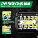 Led Light Bar 7 Inch 240W 24,000Lm Off Road Lights Pods Spot Flood Combo Tr