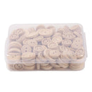 Pack of 150 Pcs Wooden Sewing Button 2 Holes Round Flatback Wood Buckle Clothing