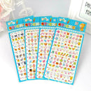 5 Sheets kids Cartoon Animal Fruit Bubble Stickers Children School Reward G X9H7