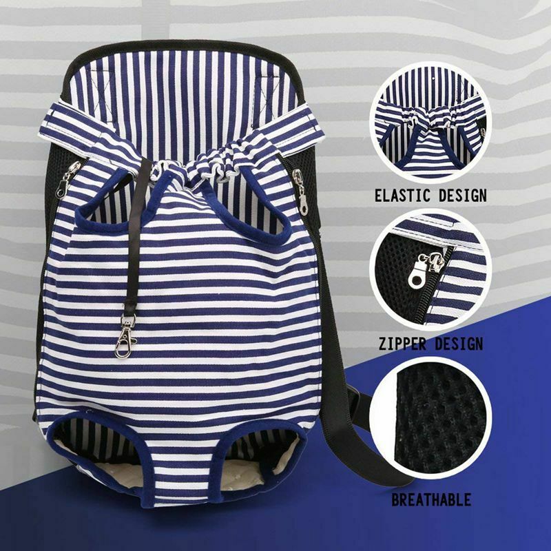 Dog Carrier Legs Out Front Pet Carrier Backpack Adjustable Puppy Cat Small  P4C1