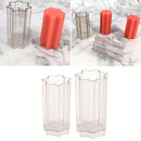 Transparent Plastic Candle Molds, Seven