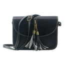 women messenger bags crossbody bags ladies shoulder purse(Black)
