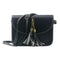 women messenger bags crossbody bags ladies shoulder purse(Black)