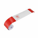 2 inch x 10ft 3 Meters Night Reflective Safety Warning white red Tape Strip B5E7