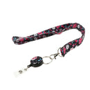 5pcs Retractable Reel Lanyard Clip Flat Neck Straps for Key Chains ID Badge