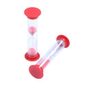 Plastic Red Hourglass Timer Two Minute for Child Brushing Teeth X5Z4