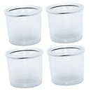 4x Stainless Steel Filters Refillable Coffee Capsules Pod Cup For Illy Clear