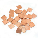 30x Heatsink Copper Shim 15mmx15mm for Notebook Laptop GPU CPU 6 Sizes D CMY
