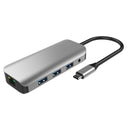 9In 1 Usb C Hub Docking Station Usb3.0 TF Card Reader Type C Type C Dock US