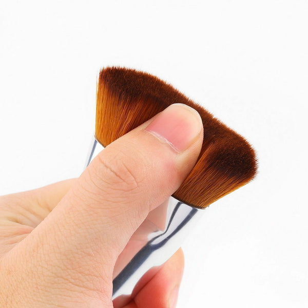 Professional 163 Flat Contour Brush Face Cheeks Blend Makeup Cosmetic Brusher Tw