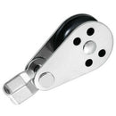 1Pc Stainless Steel 316 Pulley Block Rope Runner Kayak Boat  Anchor Trolle3C