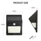 26Led Solar Wall Light Sensor Outdoor Solar Wall Light PIR Motion Sensor So