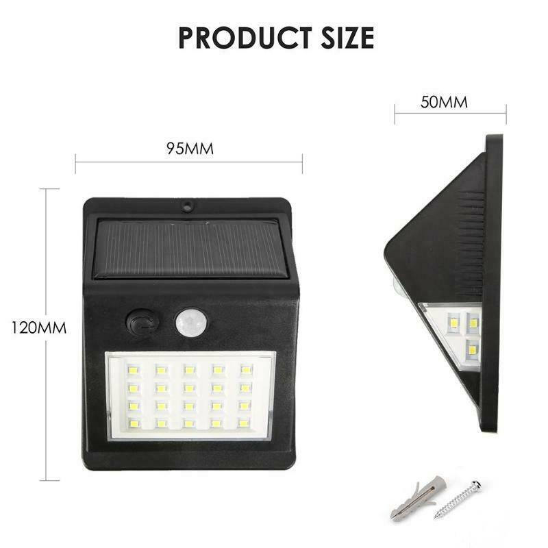 26Led Solar Wall Light Sensor Outdoor Solar Wall Light PIR Motion Sensor So