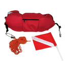 Durable Nylon Spearfishing Torpedo Buoy Diving Scuba Dive Flag Rope Sign