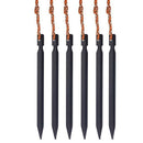 6pcs 18cm 700I Aluminium Alloy Tent Peg Nail Stake with Rope Camping Equipm