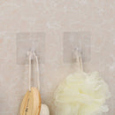 4x Bearing 2KG Clear Seamless Adhesive Hook Strong Sticking Wall Hook Hanger OZ