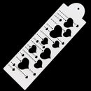 Hanging Heart Cake Stencil Fondant Designer Decorate Craft Cookie Baking Tool3C