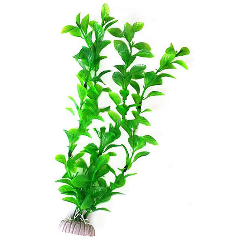 Fish Tank Aquarium Decor Green Artificial Plastic Underwater Grass Plant