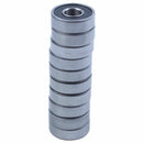 10Pcs 6000RS Shielded Deep Groove Radial Ball Bearings 10mmx26mmx8mm