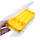 Double Side Fishing Lure Box Bait Case Organizer Lure Fishing Tool (White)