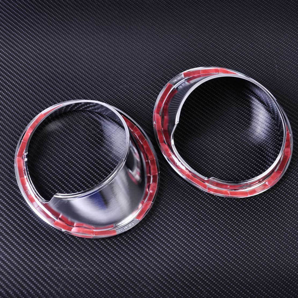 Pair Chrome Plated Front Fog Light Lamp Cover Trim Fit For BMW X5 F15 2014-2015