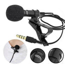 3.5mm Jack Clip-on Lapel Mini Lavalier Microphone Mic For Smart Cell Phone