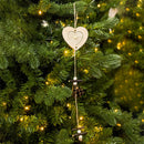 Wood Christmas Tree Star Pine Cone Ball Pendant Hanging Decor Ornament (E) A