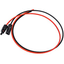 1Pair 2.5mm*1M MC4 Solar Cables Connector Plug Black Red Parallel Extend Cabl-