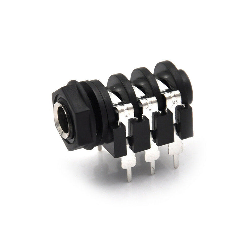 5PCS 6.35mm(1/4") 6Pin Female Stereo Jack Socket Panel PCB Welding3CAU