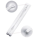 50Pcs Pocket Paper Fans Folding Handheld Fan Heart Shape For Wedding Party  O2W6