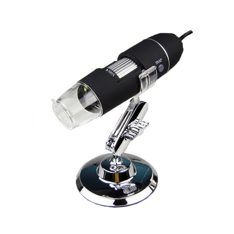 Mini 8-LED Digital USB Microscope 500X With Stand For  Android Mobile