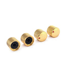 Pack of 4 Iron Electric Guitar Volume Tone Control Knobs Buttons Golden