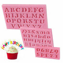 3Pcs Letter&Number Silicone Mold Chocolate Fondant Cake Set Mould Decoratin